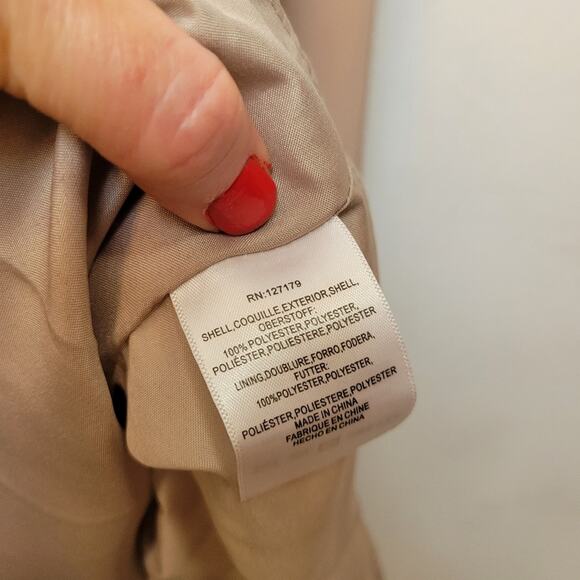 🚨NEW JENNY YOO Blake Dress In Truffle Tan Crepe Wedding Bridesmaid Prom Size 0 - Picture 11 of 14